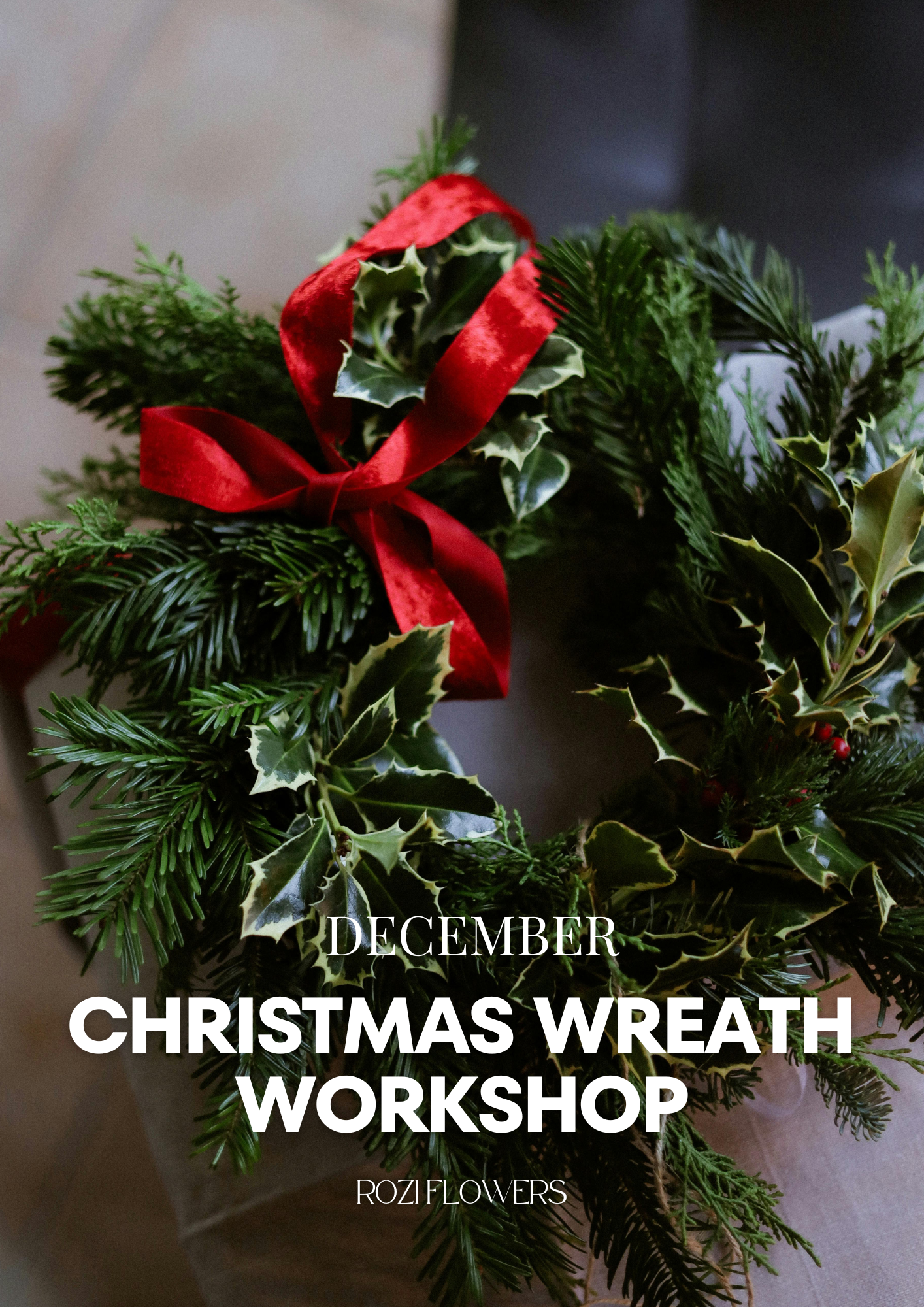 December Christmas Wreath Workshop
