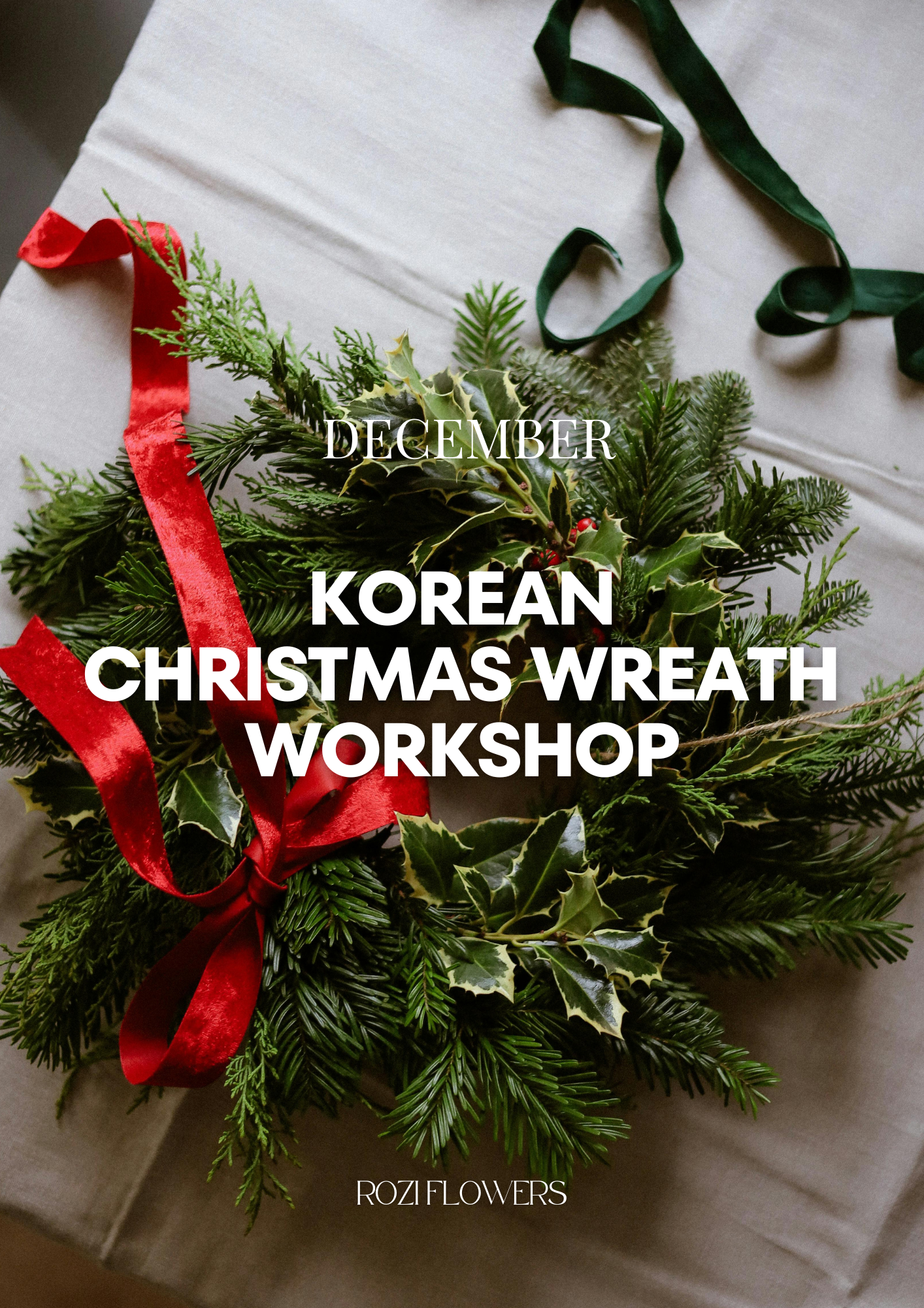 December Korean Christmas Wreath Workshop