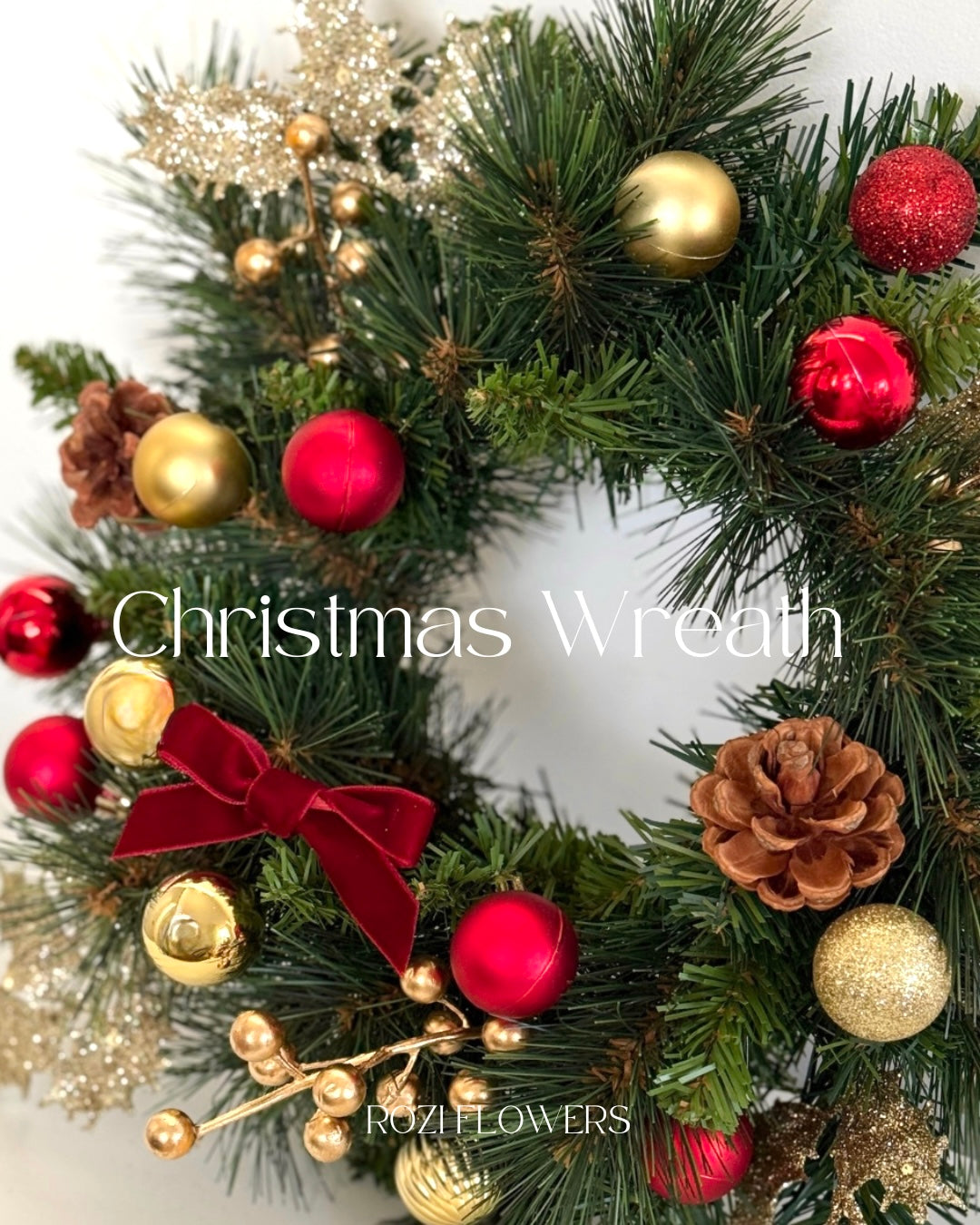 Faux Christmas Wreath (Free Shipping)