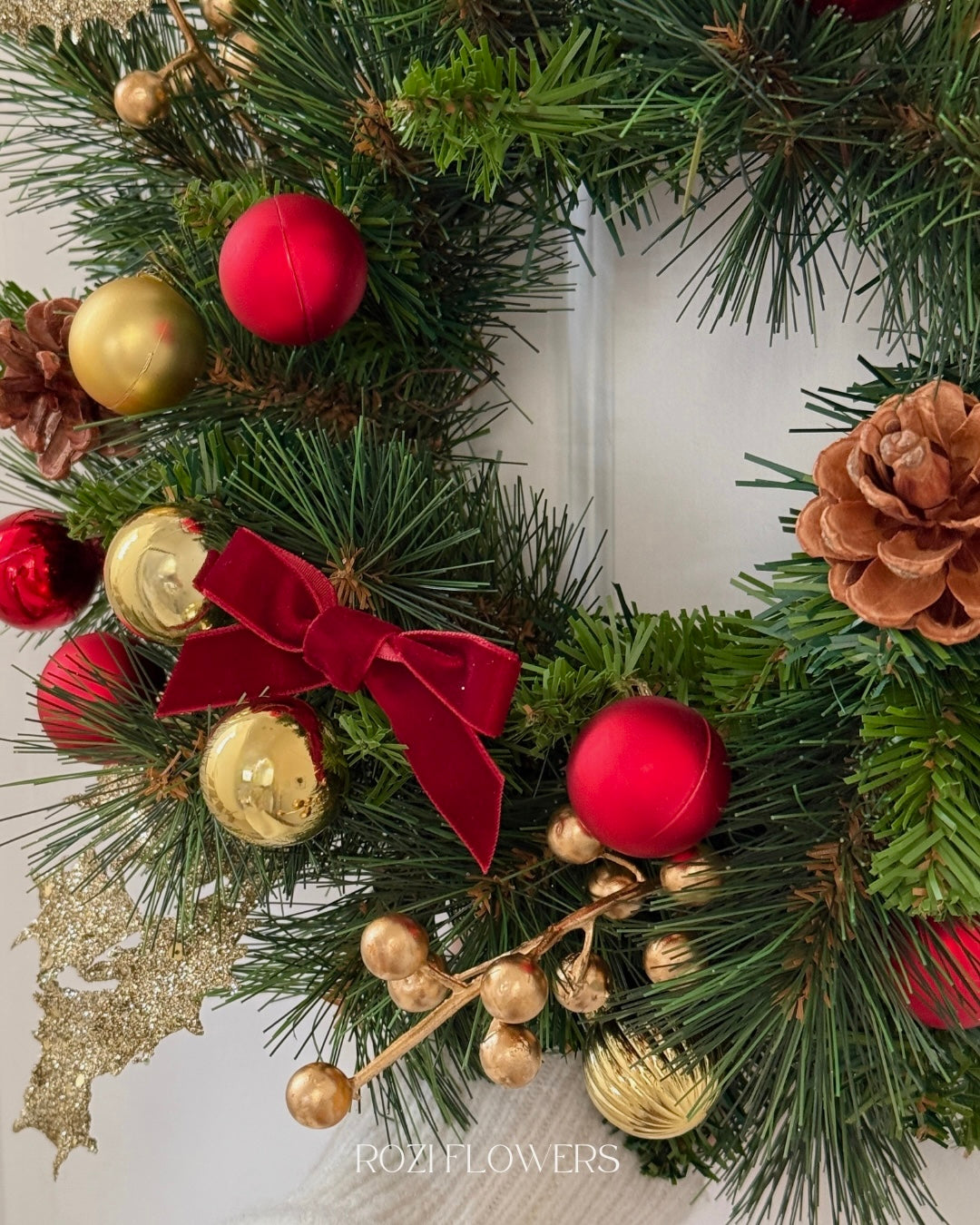 Faux Christmas Wreath (Free Shipping)